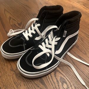 Youth size 6 black high top Vans